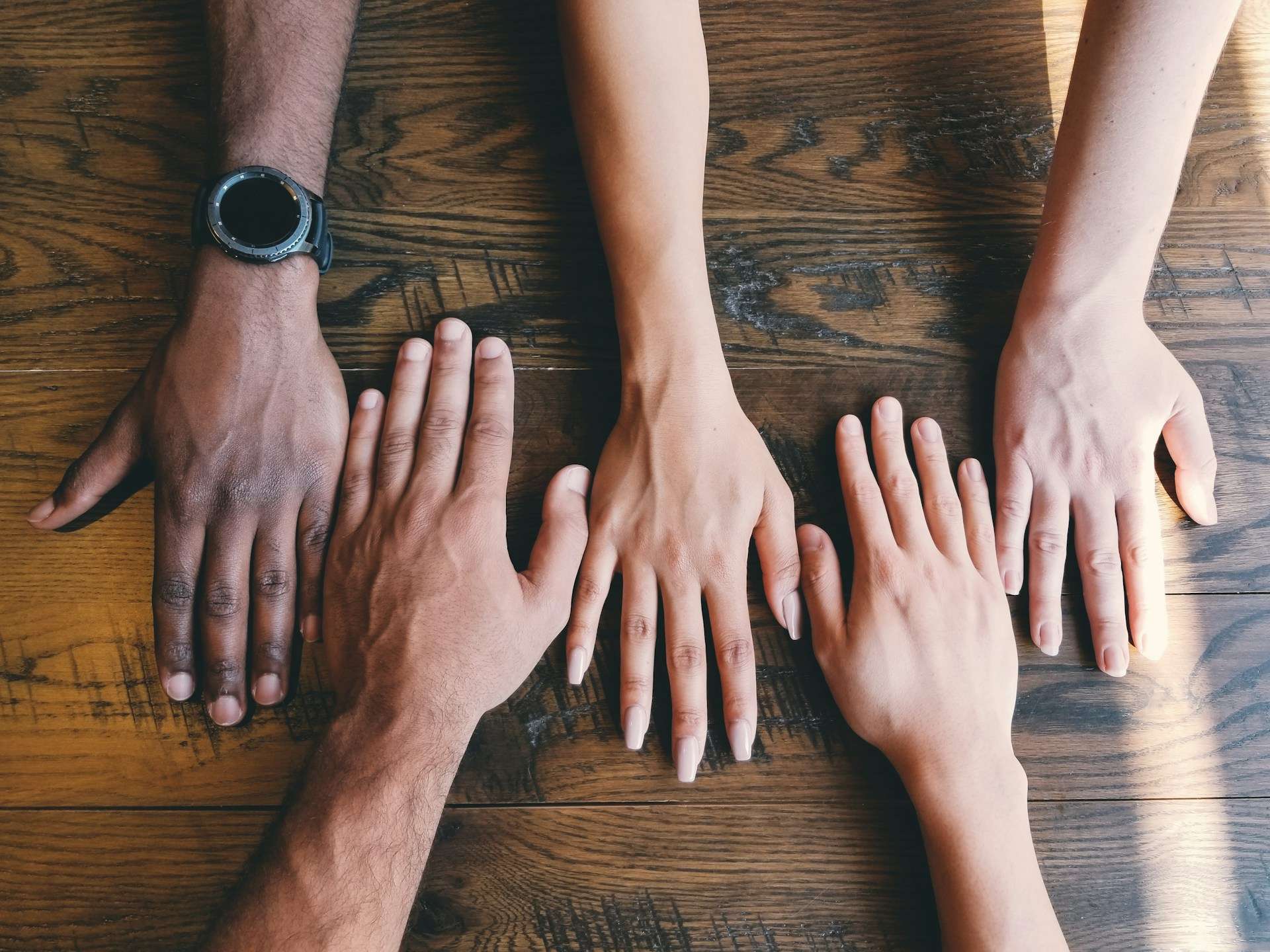 autism inclusion, diverse hands
