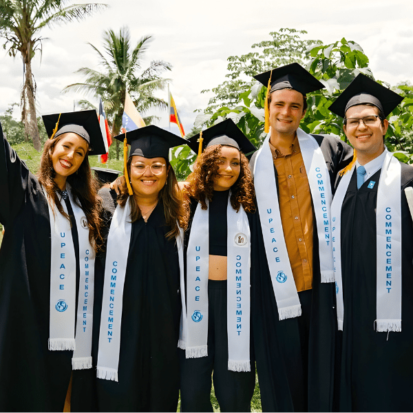 Graduates from the University of Peace.